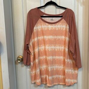 Evri brand 3x tie die long sleeve shirt used